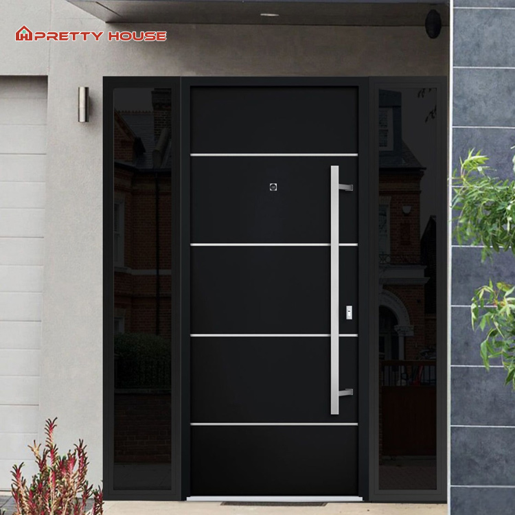 Aluminum French Soundproof Waterproof Entry Double Door