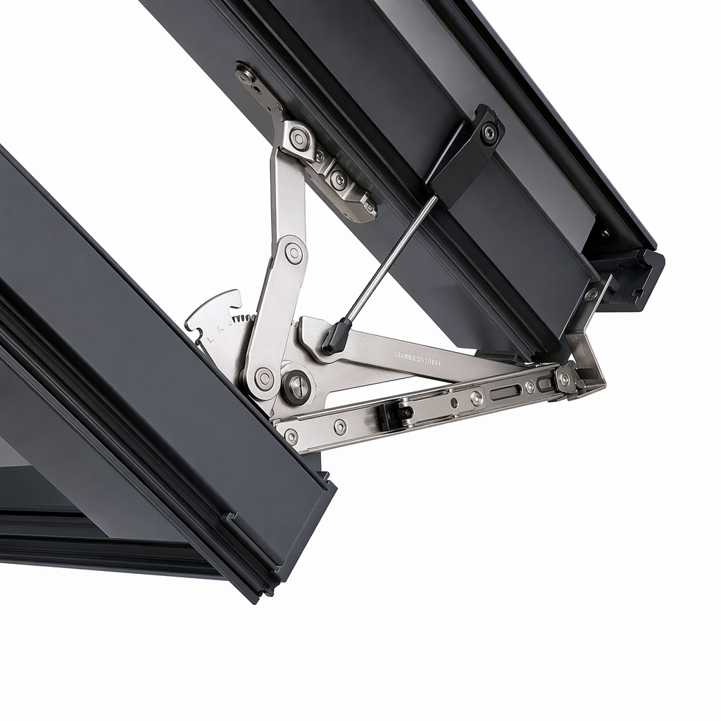 Manual Pitched Roof Skylight | Top-Hung Attic Window | Thermal Break Aluminum Frame | Double Glazed Low-E Glass