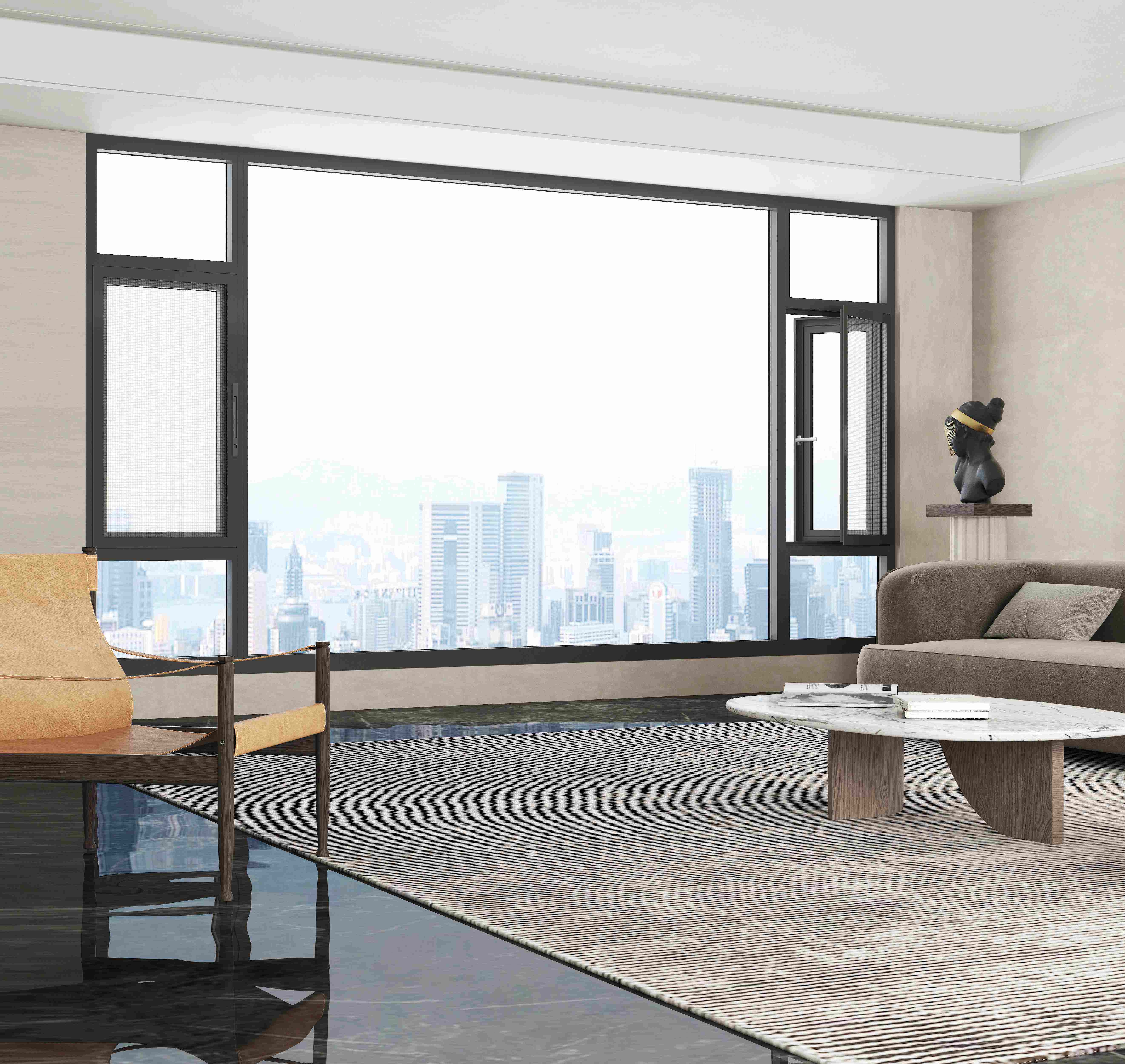 Fuson Australia As2047 As1288 Double Glazed Glass Commercial Build Aluminium Bathroom Awning Type Windows Awning Window