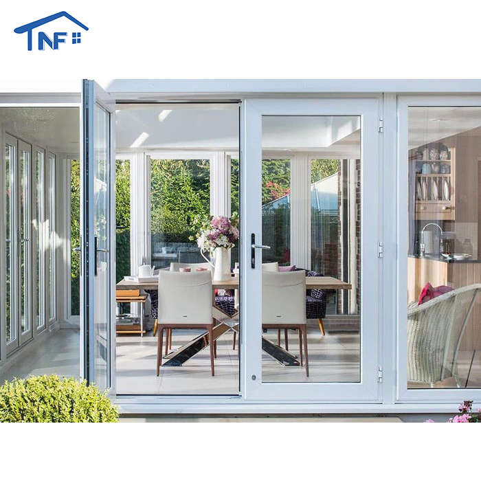 Modern Style Aluminum Double Tempered Frosted Glass Bathroom/Bedroom/Toilet Door Manual Opening for Hotels