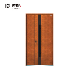 Modern Aluminum Security Front Door with Hidden Hinges Anti-Theft, Thermal Insulated, Noise Reducing for Luxury Villas