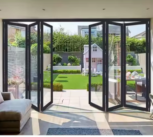 Modern aluminum bi-fold patio and interior doors