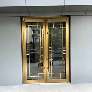 Commercial Aluminum KFC Glass Entry Door