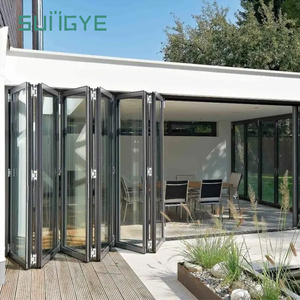 SUNGYE Aluminium Panoramic Sliding Folding Glass Doors