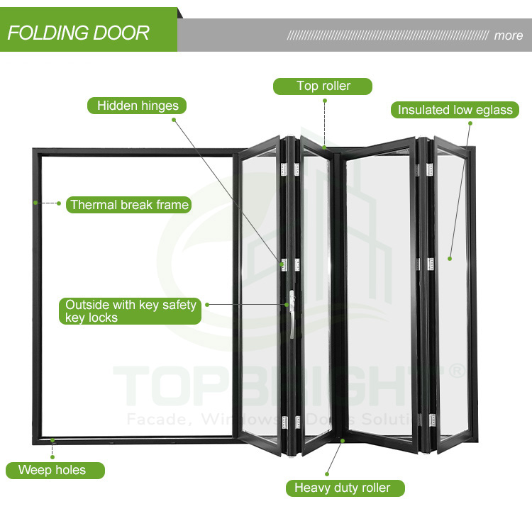 Foldable Aluminum Doors