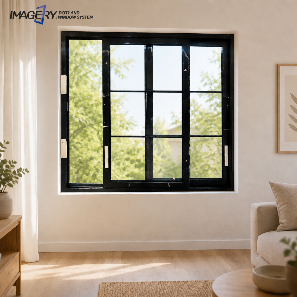Aluminum Sliding Window Commercial Shop Front Storefront Building Entrance Mall Showroom