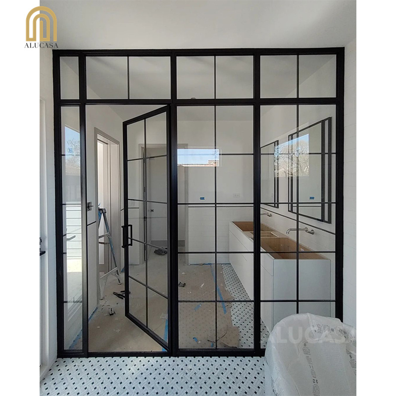 European Standard Iron Doors Interior Steel Framed Glass Doors Crittall Style French Doors