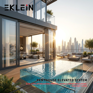 French Style Aluminum Sliding Doors with Grid Design