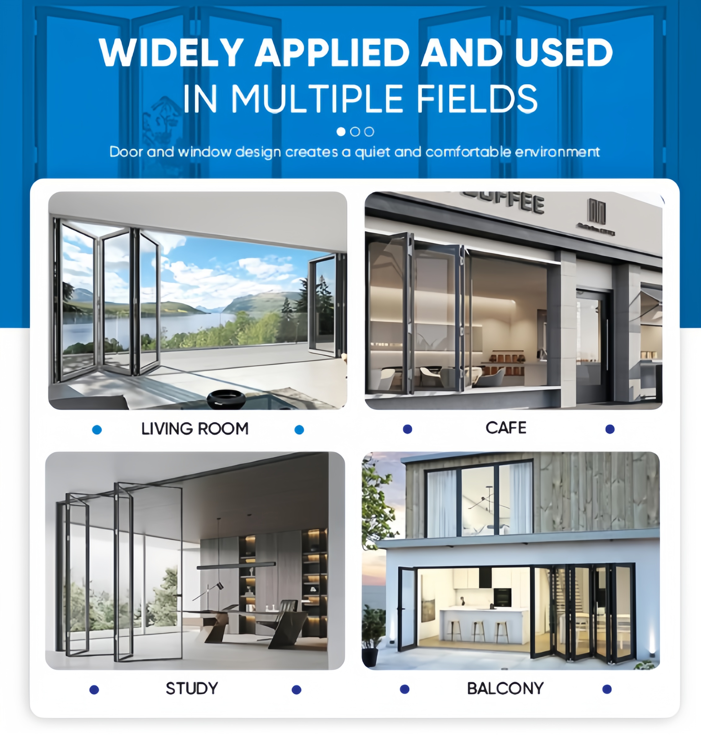 High Traffic Modern Aluminum Glass Swing Door with Sound Insulation for Retail Store Supermarket Convenience Shop Commercial Use