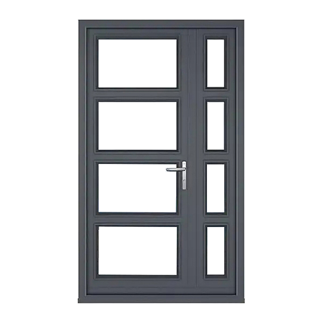 Customized Standard Size Aluminium Glass Temporary Sliding Swing Door Bathroom Doors