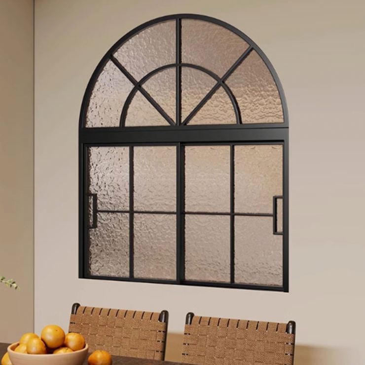 French House Custom Modern Aluminum Alloy Glass Windows With Stainless Steel Flyscreen And Louver Design