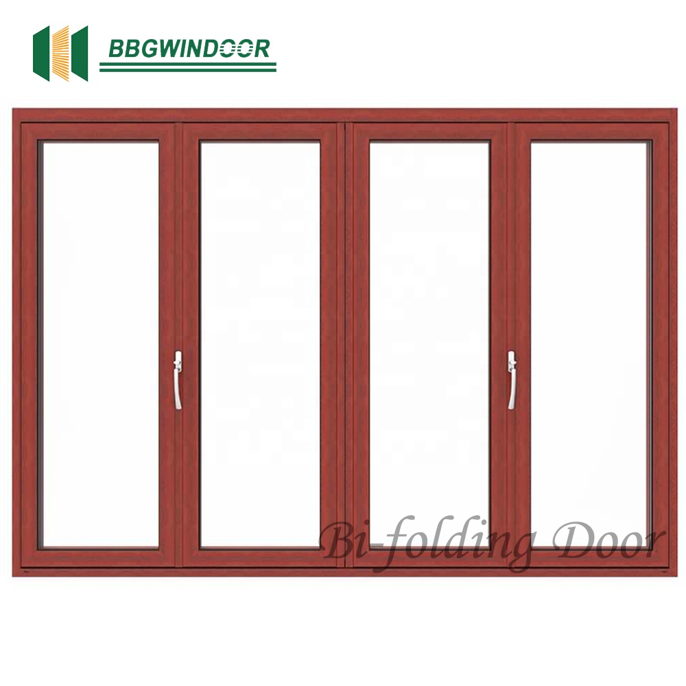 Lukliving Modern Aluminum Alloy Waterproof Folding Door for Kitchen Cabinet with Tempered Glass and Customizable Size