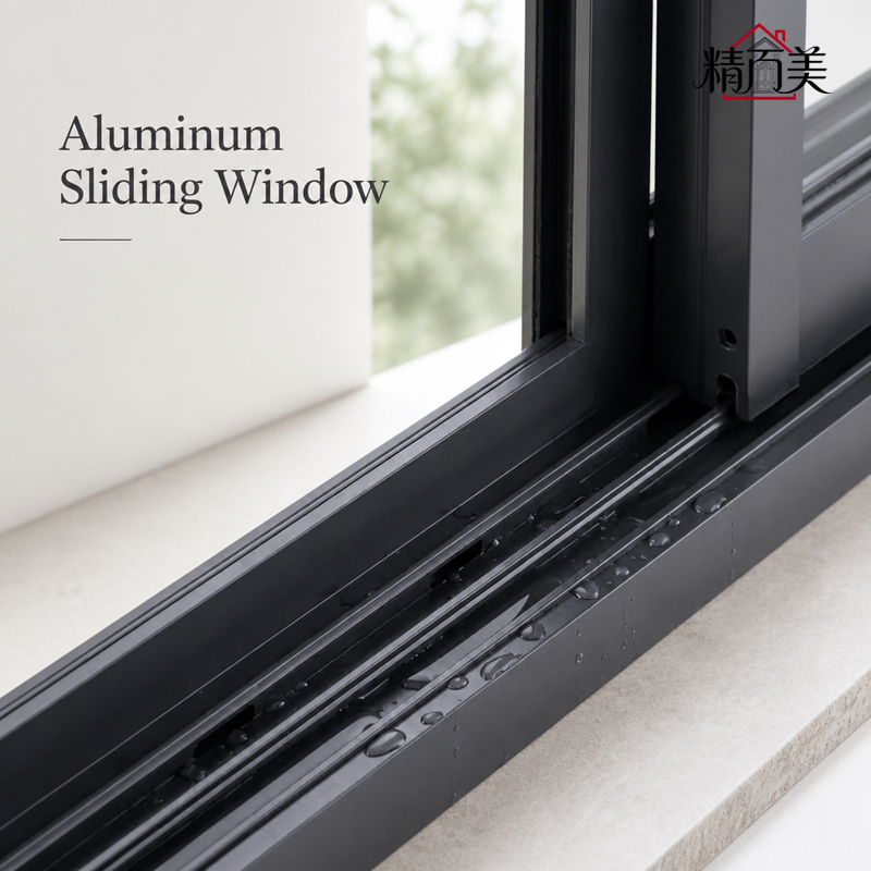 Interior Custom Design Maintenance Free Aluminum Sliding Window with Twin Sash Glass Pane for Home Office Study Room Apartment