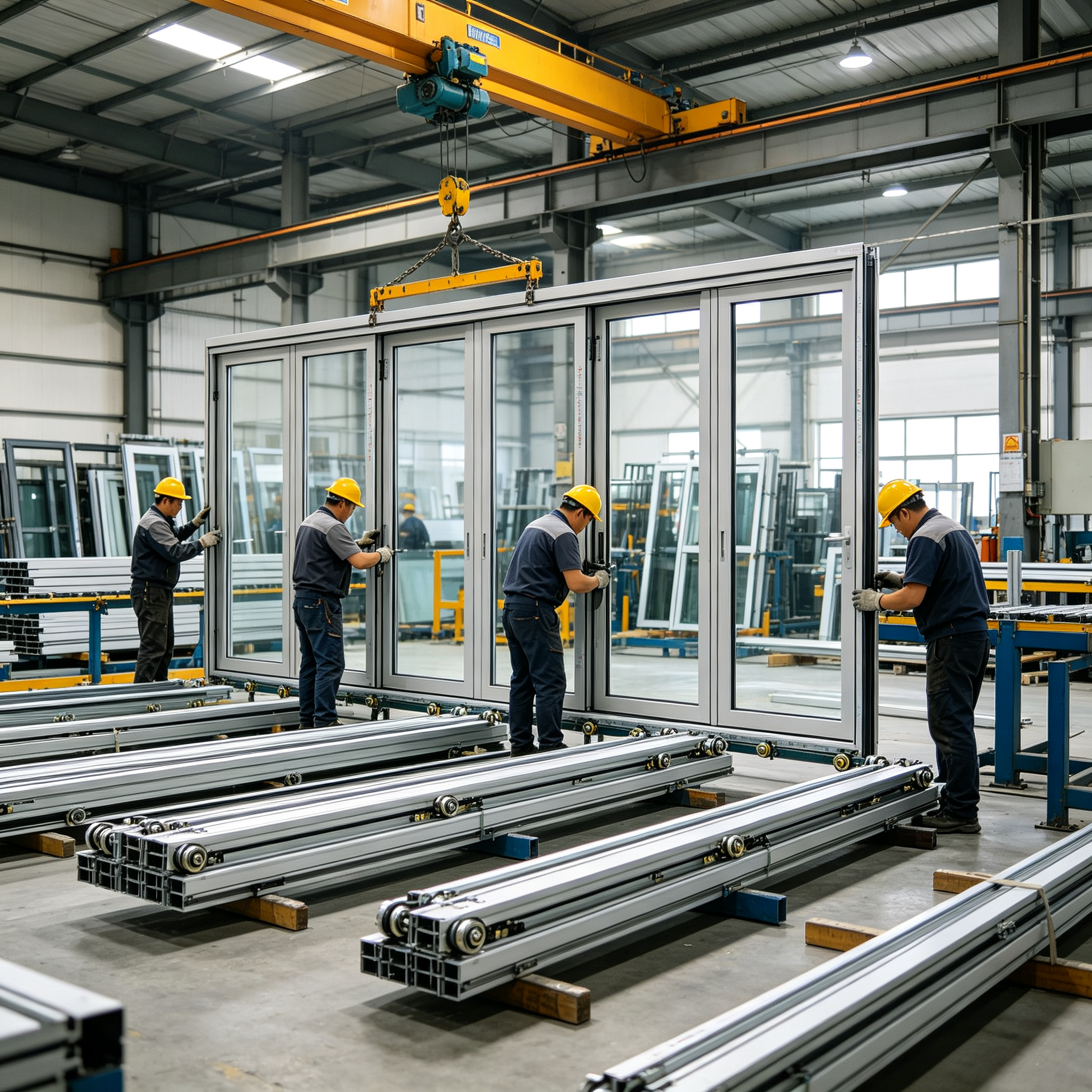 Thermal Break Aluminum Multi Slide Door Glazed Glass Stacking Design Large Opening Custom Size For USA Luxury Homes
