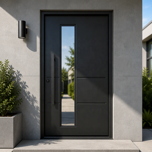 Thermal Insulation Iron Entrance Doors With Smart Lock