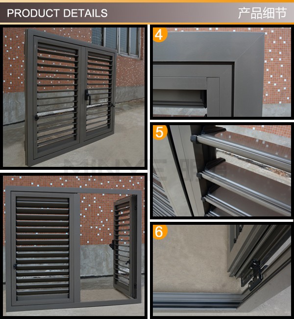 Air Vent Aluminium Frame Louvre Window
