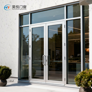 Custom Double Aluminum Alloy Glass French Casement Doors