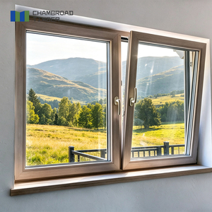 Modern Wood Aluminum Casement Window CSA Certified