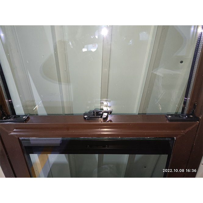 Aluminum Windows Vertical-sliding-window Lower Sash Brown Color Profile NFRC American