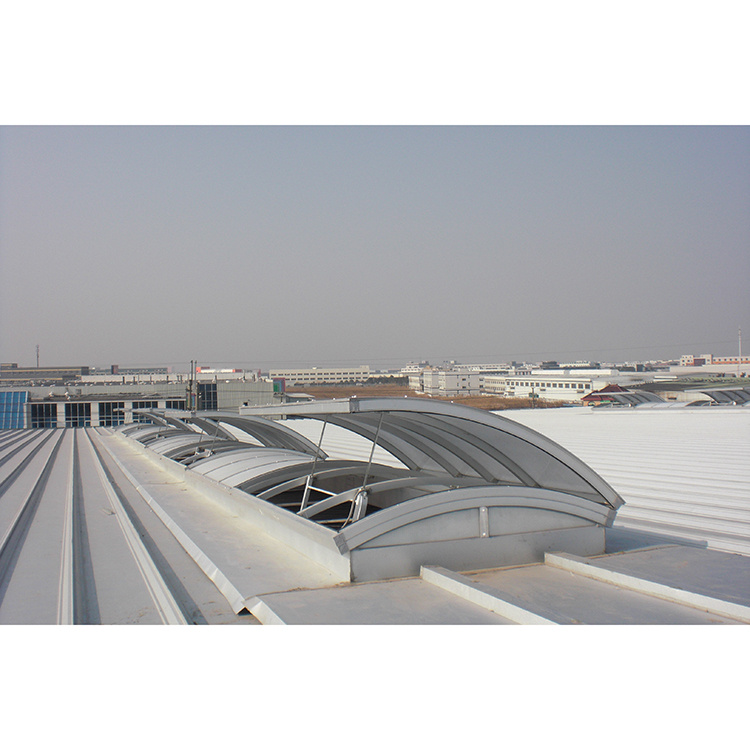 Automatic Vertical Fire Control Aluminum Frame Exhaust Smoke Roof Skylight with Anti-Theft Feature Pyramid Oval Shapes Motorized