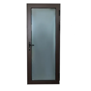 RG50 Casement Door Soundproofing Double Tempered Glass Aluminum Doors