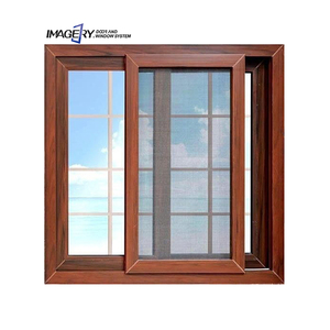 Double Glazed Aluminum Sliding Window with Grill