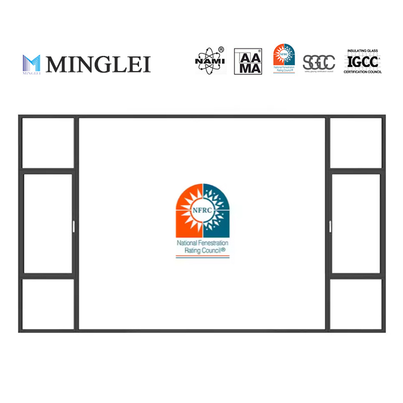 MINGLEI New Arrival Aluminum Alloy Window House Window Frame Heat Insulation Frameless Minimal Slim Frame Windows