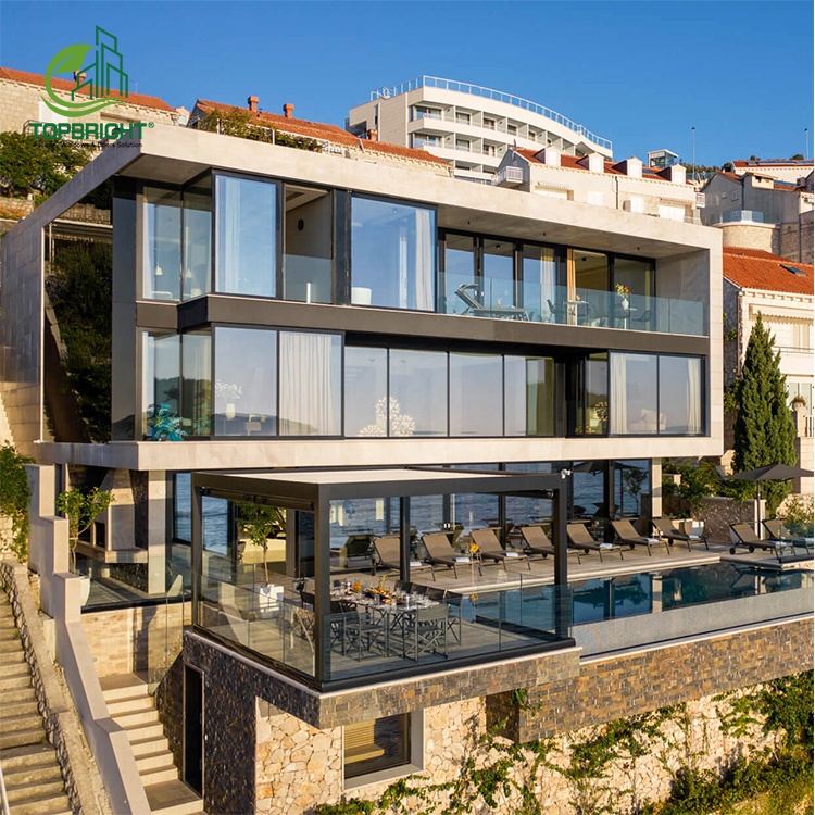 American Style Large Window Double Glazed Glass Big Aluminum Picture windows System