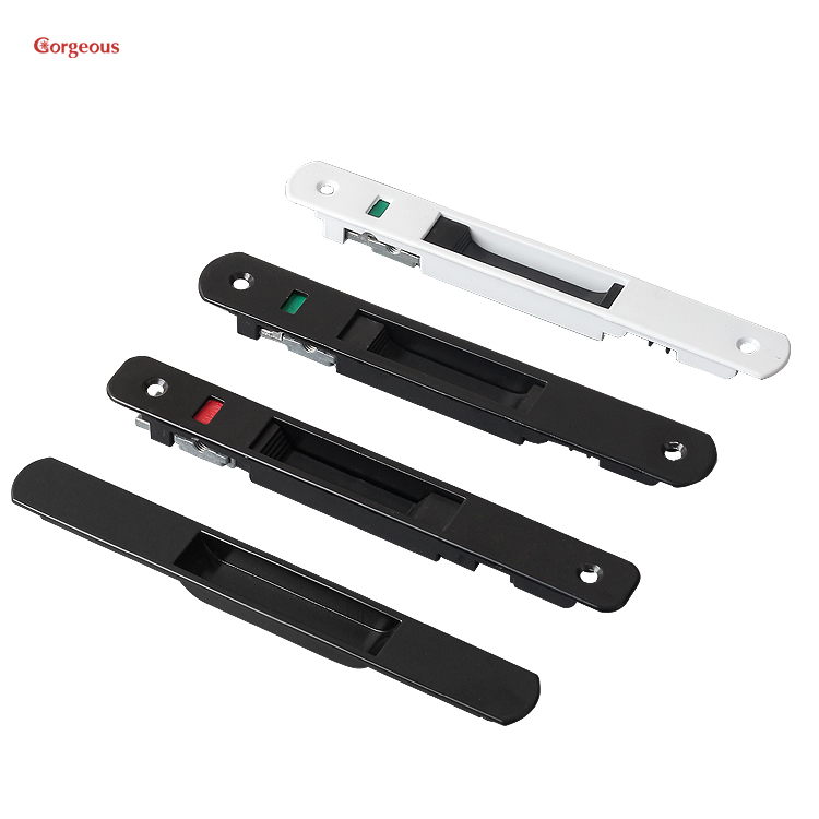 Gorgeous Hardware Modern Kitchen Balcony White Black Aluminium Sliding Window Door Safety Lock