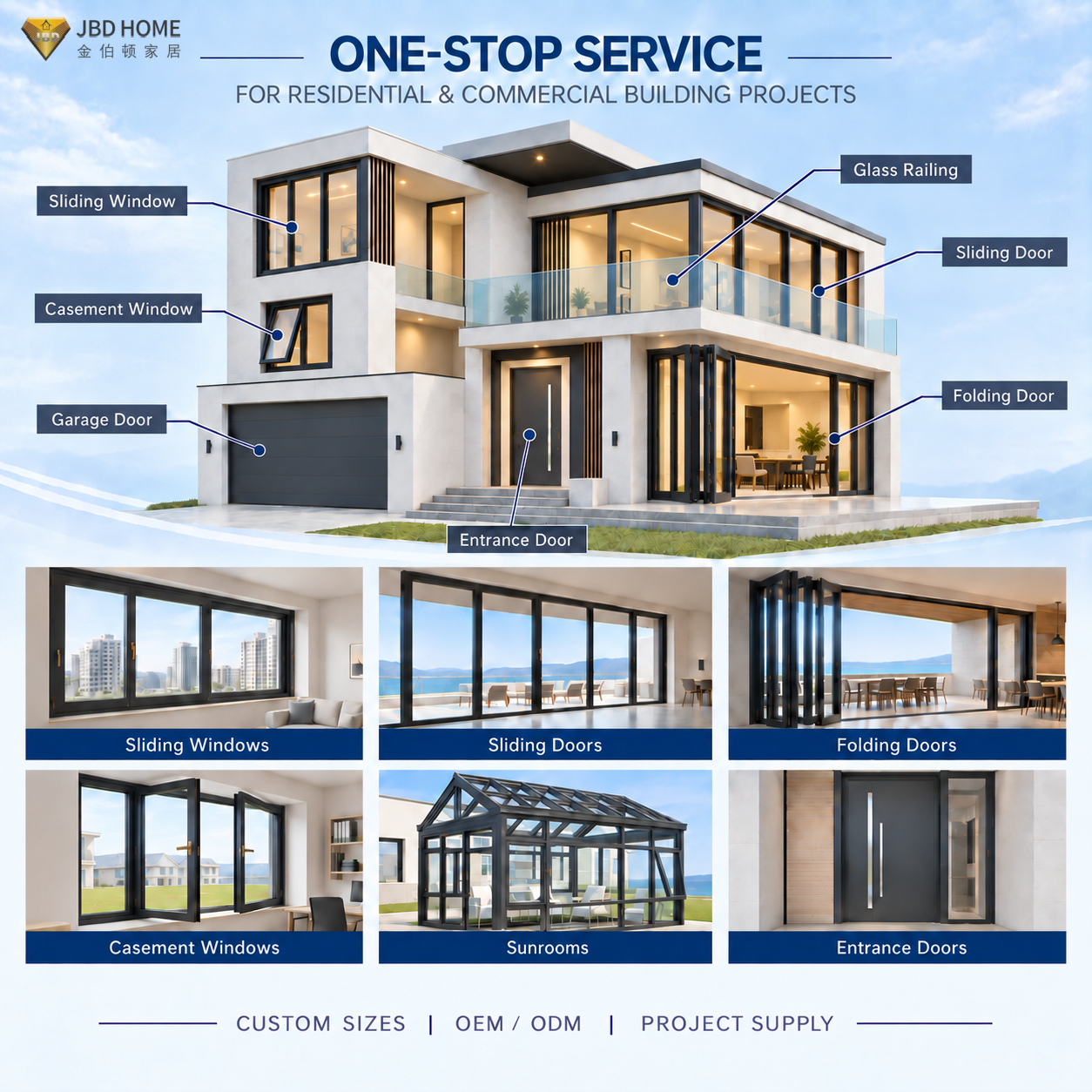 Modern Heavy-Duty Aluminum Pivot Doors with Double Glass Soundproof Finished Surface for Villa &amp; Hotel Entrance