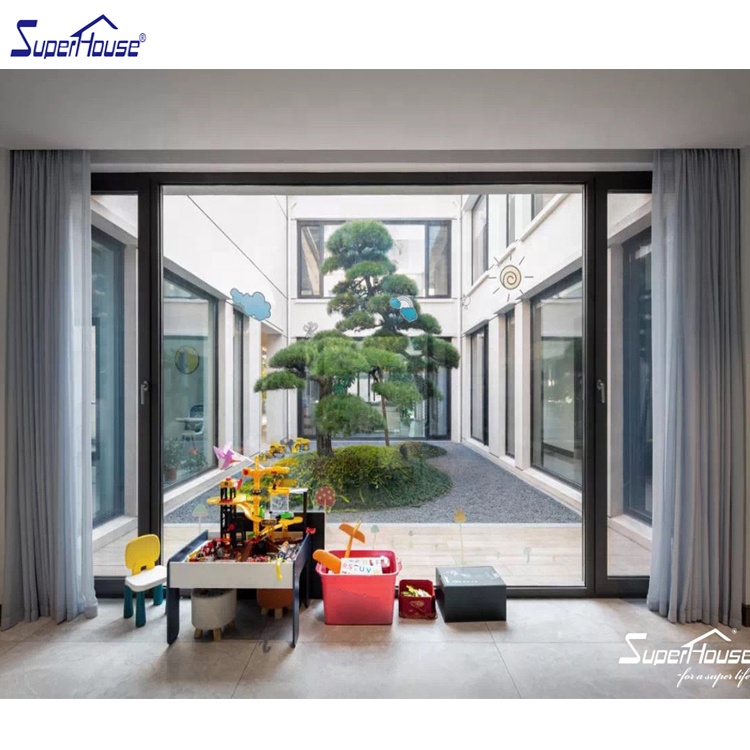 Glass Customized Commercial Fixed Picture Window Wall Storefront Curtain Wall NFRC Factory Directly Sell Aluminium Windows