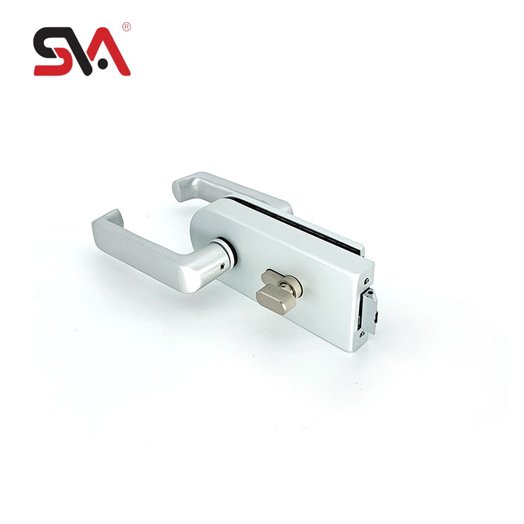 China Product Bathroom Shower Double Side Semicircular Rectangle Aluminium Alloy Tempered Glass Door Satin Includes Lock Handle