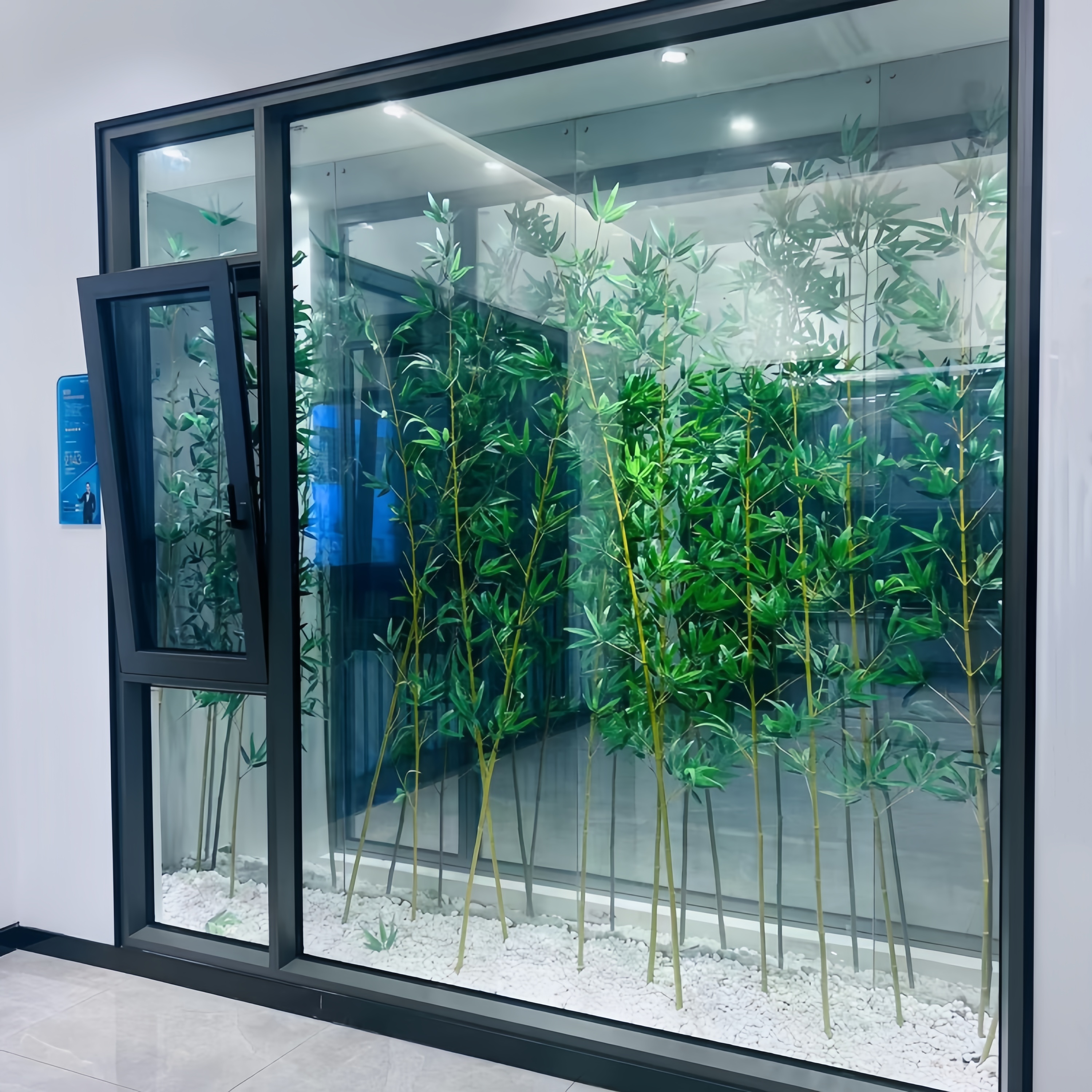 Customized Modern Double Layer Glass Aluminum Tilt and Turn Casement Window Thermal Break with Aluminum Alloy Frame