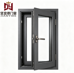CE Certified Aluminium Casement Window With Low-E Double Glazing