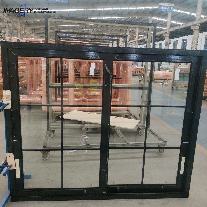 Aluminum Sliding Window Commercial Shop Front Storefront Building Entrance Mall Showroom