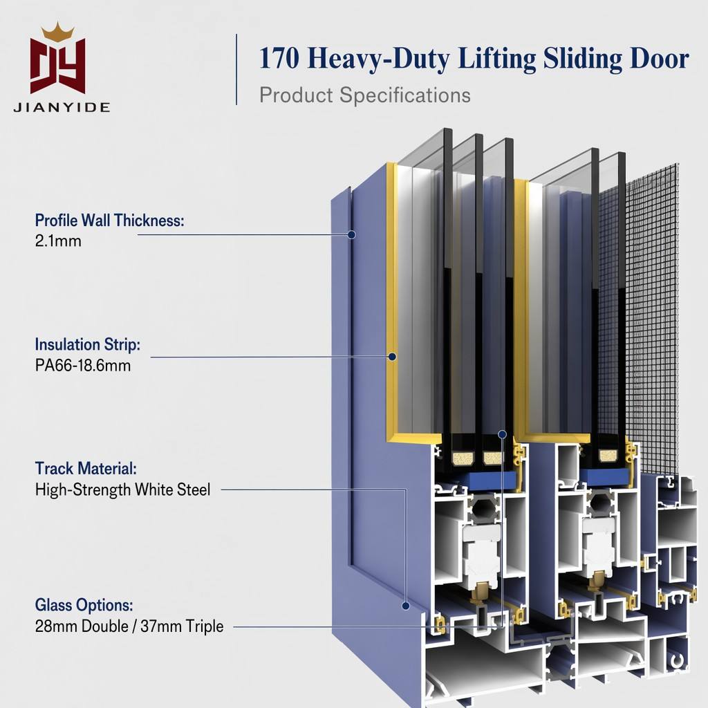 Waterproof Aluminium Sliding Doors For Residential Projects Custom Size OEM ODM Stoore Doors Entry Doors CE Certified Wholesale
