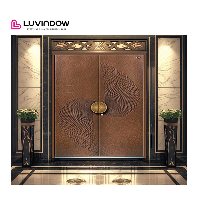Modern Design Heavy Duty Aluminum Alloy Entrance Door for Architect Designed Villas