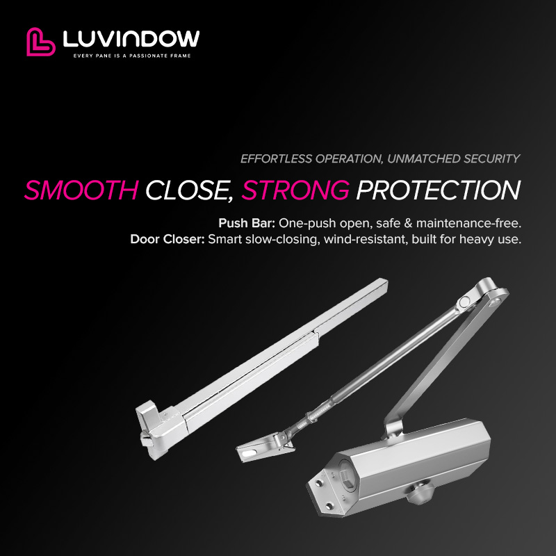 Luvindow Comprehensive Aluminum Storefront Door System Engineered Specifically for High-end Commercial Projects