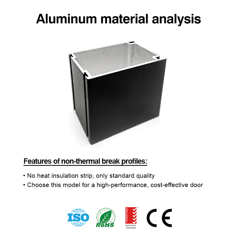 Factory Customized Colors Aluminum Commercial Door Double Glazing Thermal Insulation Exterior Commercial Doors for Shop