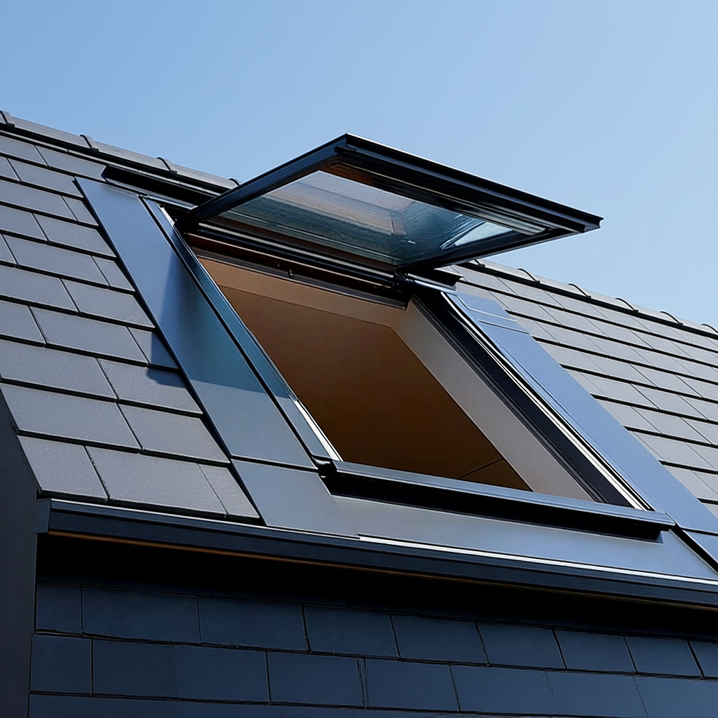 Sunnysky Modern Automatic Aluminum Skylight With Hurricane Impact Soundproof Glass Roof For Hotel For Inside House Sunroom