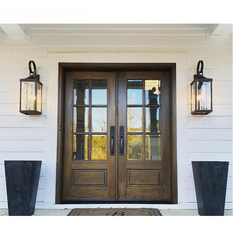 Sunnysky Building House Entrance Swing Door Villa Aluminum Casement Door With Mosquito