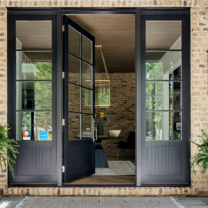 Crittall Style Aluminum French Double Glass Doors