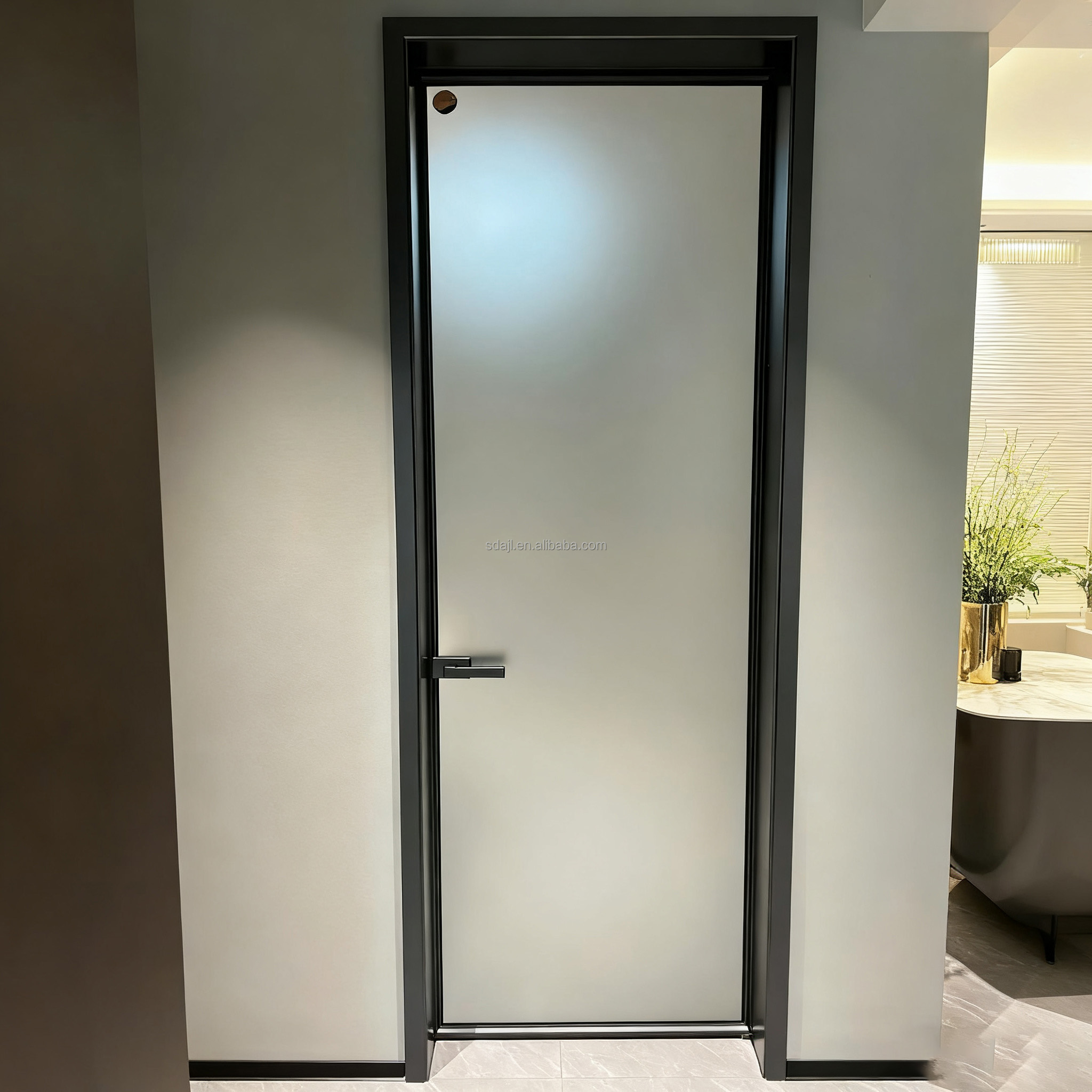 Design the Space Price of Aluminum Bathroom Flat Door Glass and Other Frosted Glass Doors