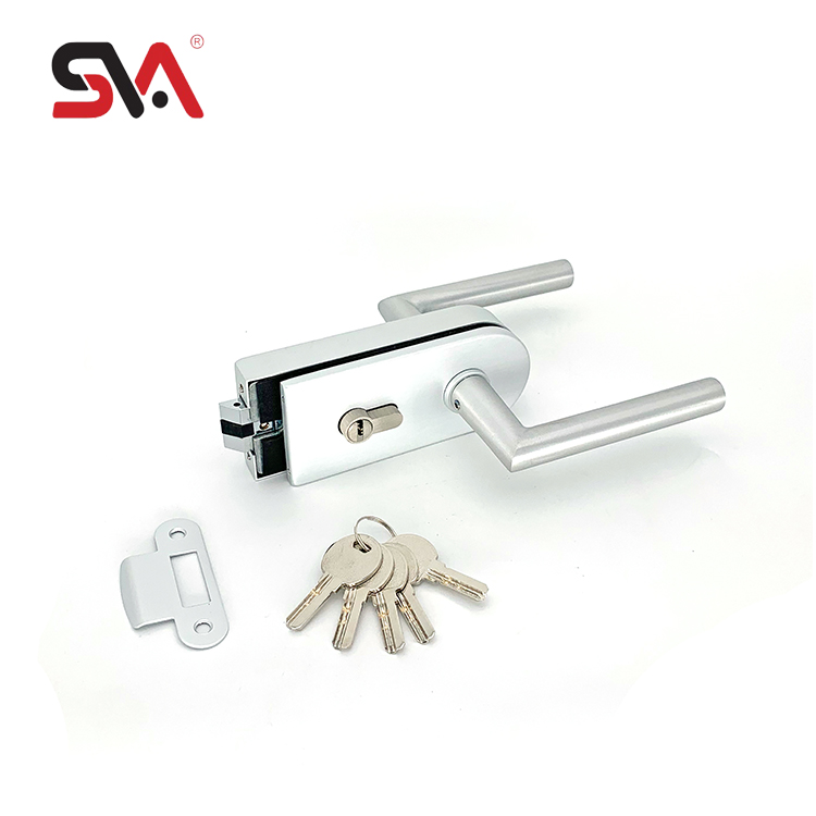 China Product Bathroom Shower Double Side Semicircular Rectangle Aluminium Alloy Tempered Glass Door Satin Includes Lock Handle