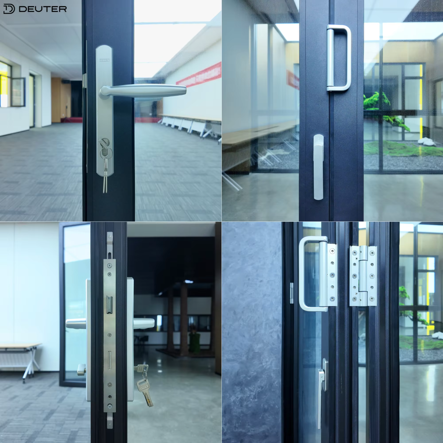 Finger Safe Structure Aluminum Folding Glass Doors Thermal Break Security Screen Bifold Accordion Patio Door Child Safe Villa