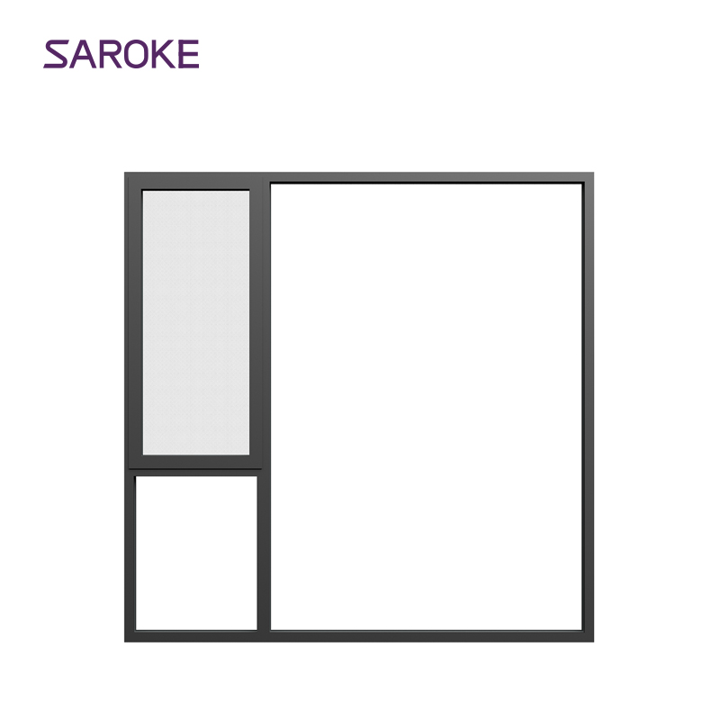 Villa Storm Resistant Coastal Impact Sound Proof Aluminum Frame Alloy windows in China