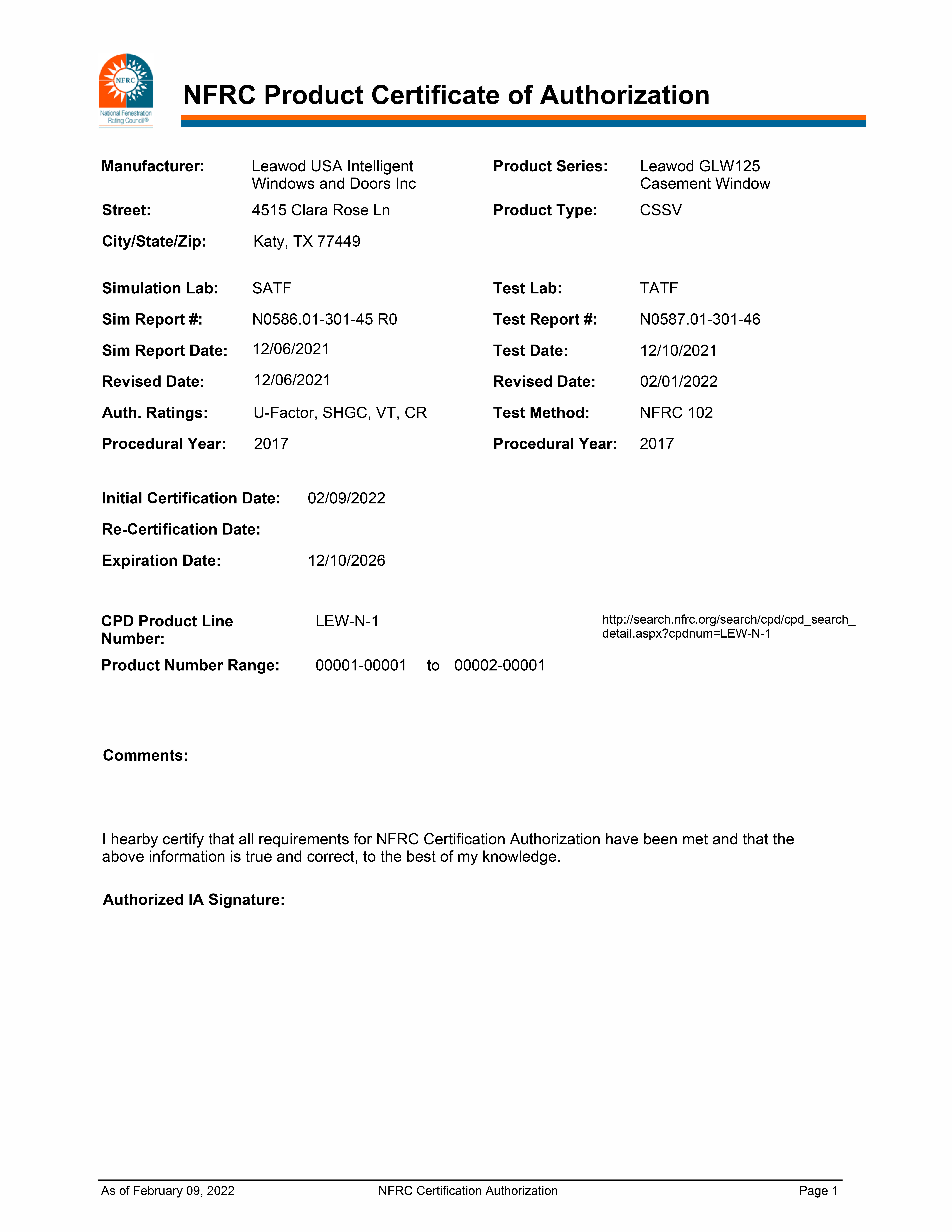 Quality Certificate 2