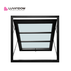 Low-E Coating Double Glass 10 Years Warranty Transom Ventilation Push Out Awning windows for Kitchen Toilet Small Bathroom