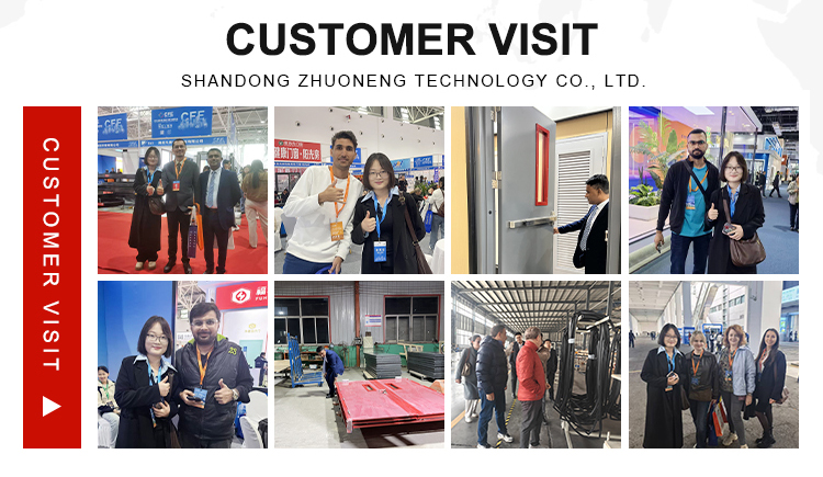 Modern Aluminum Glass Fireproof Double Entry Door Exit Design Finished for Hotel Commercial Warehouse School Interior Use