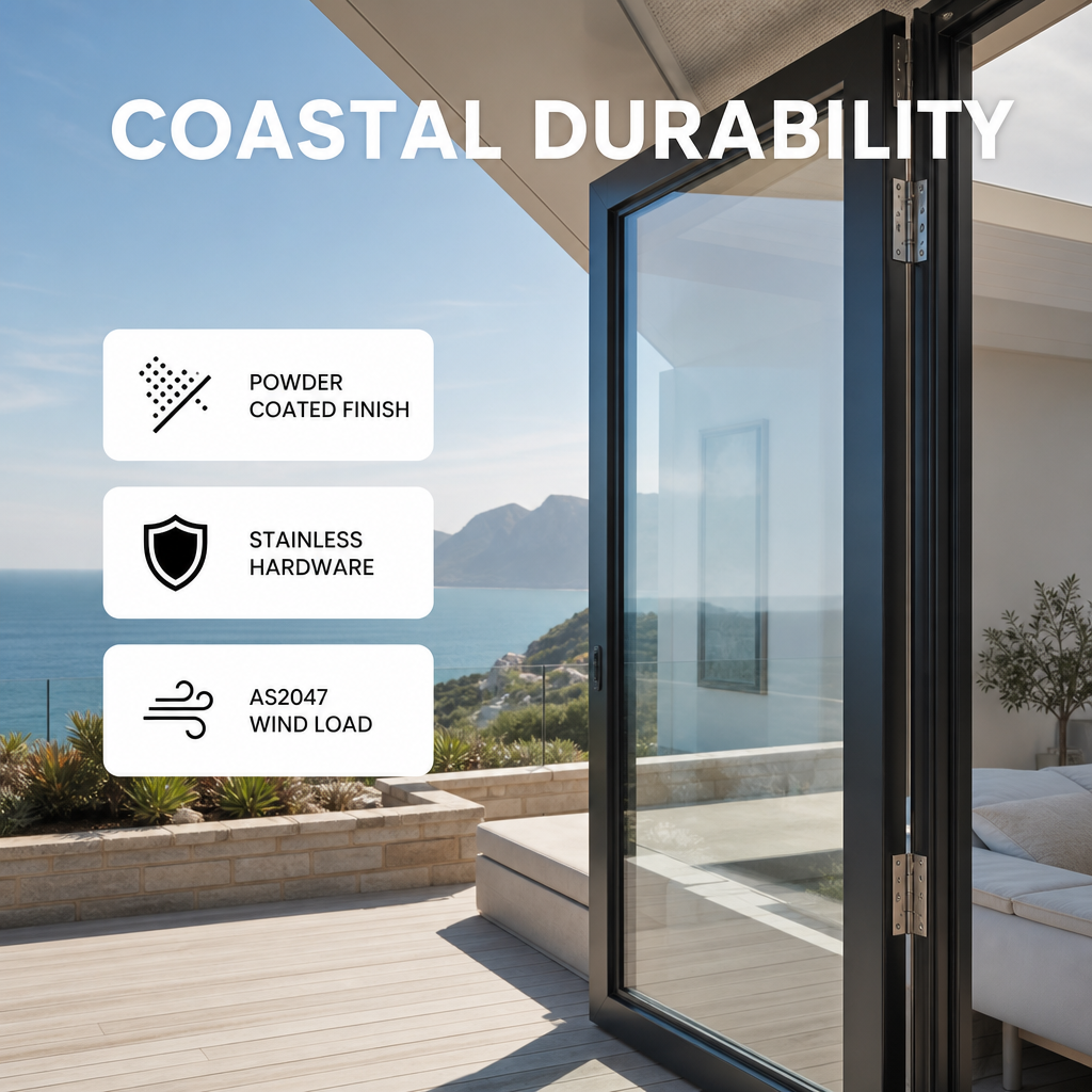 Multi Point Locking Aluminum Casement Entry Door Double Glazed Security Swing Door Thermal Break Patio